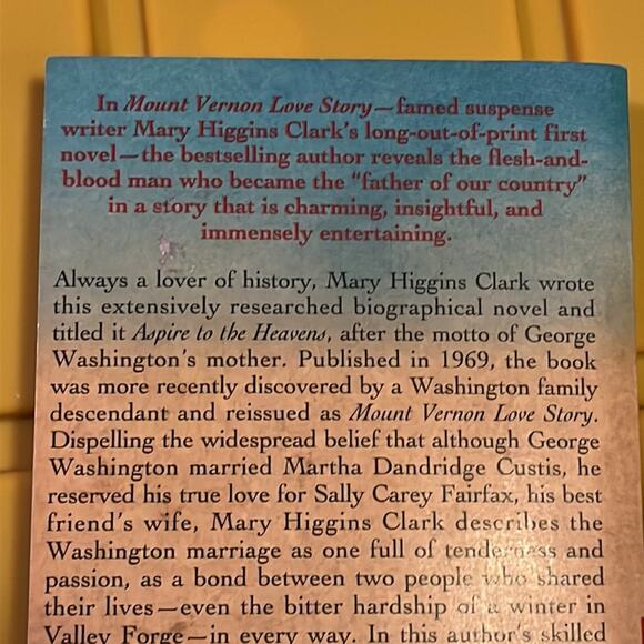 Mount Vernon Sky by Mary Higgins Clark Paperback - Picture 6 of 7